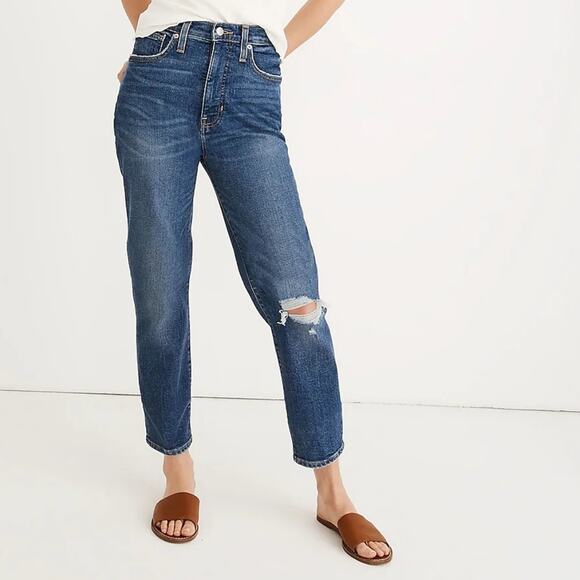 Madewell Mom jean comfort stretch jeans Vintage wash - Picture 1 of 11